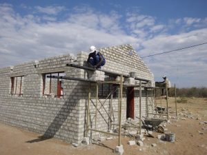 Schulprojekt in Namibia im Aufbau